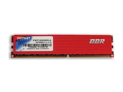 Patriot Memory Patriot Memory PEP1G3200LL 1GB DDR 400 (PC 3200) desktop RAM — product photo