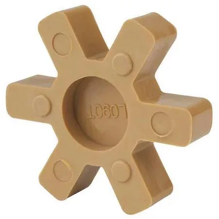 Dayton Dayton 29HZ17 jaw coupling insert L075 Hytrel tan 55D durometer — product photo