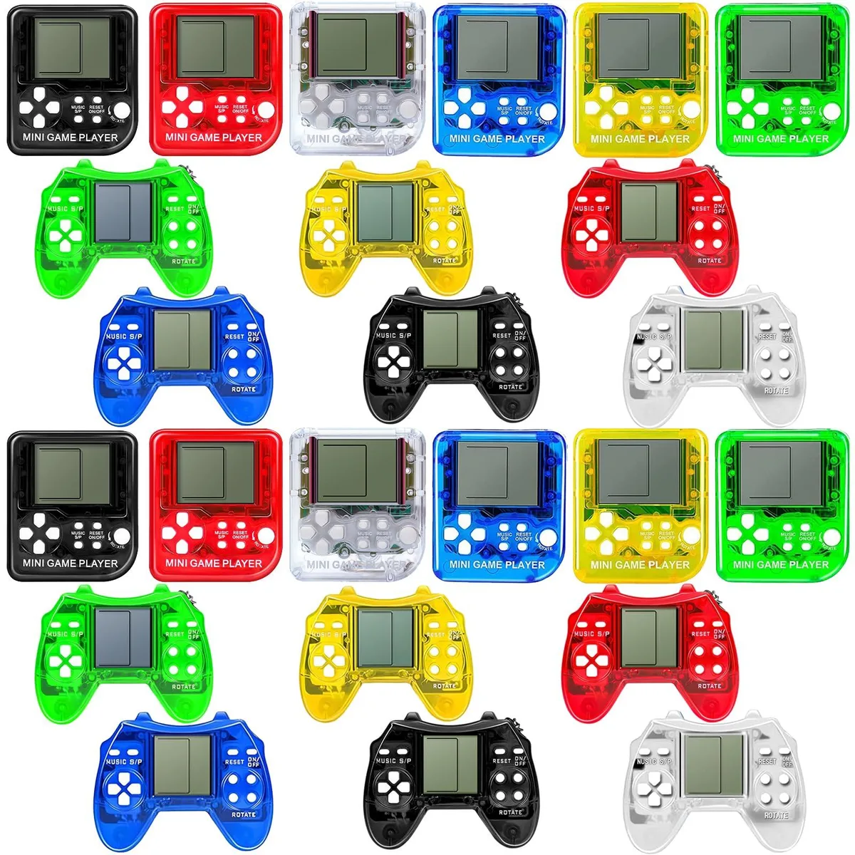  DOEA 24Pcs Video Game Keychain Keyholder 6.5x3.5x1.5 in Multi-Color — product photo