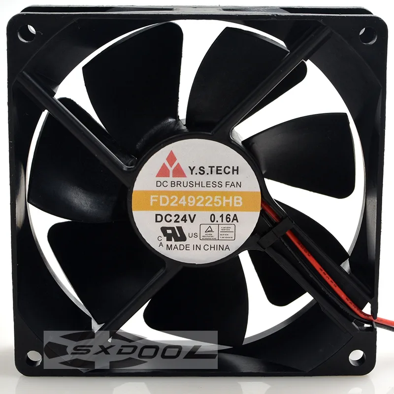 SXDOOL SXDOOL FD249225HB 92mm 24V 0.16A 2-pin case fan — product photo