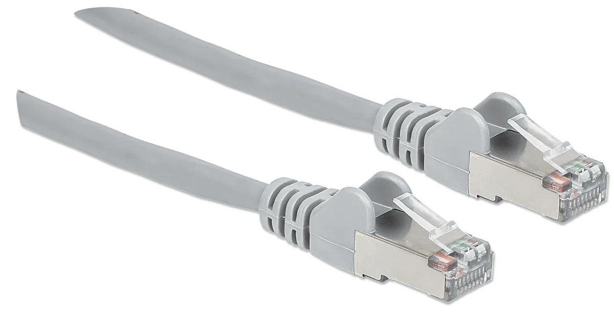Intellinet Network Solutions Intellinet Network Solutions Cat6a S/FTP Patch Cable 1 ft Gray 26 AWG 500 MHz — product photo