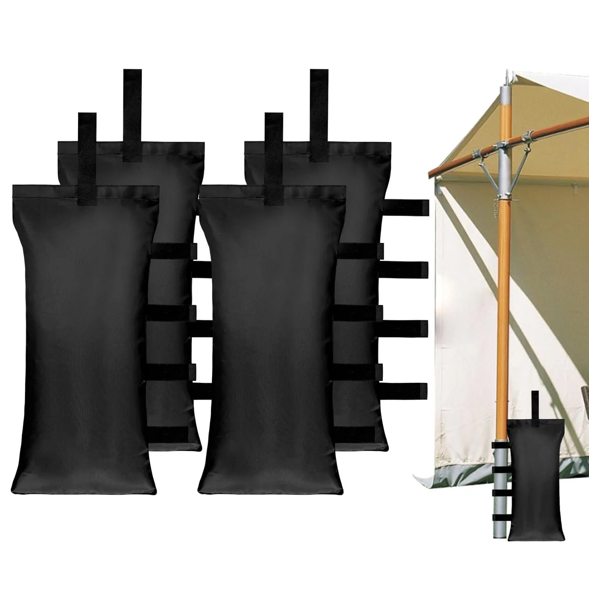  HAZBEN 120 LBS Canopy Weights Sand Bags Set of 4 Black — product photo