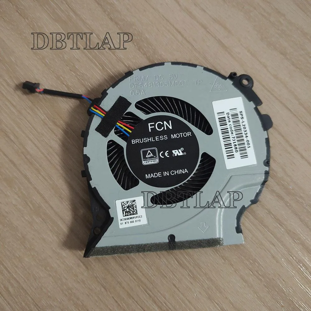 DBTLAP DBTLAP for HP G3 SPS-L20334-001 FRMY 5V .5A CPU Notebook Cooling Fan DFS481305MC0T FRMY laptop cooling pad — product photo