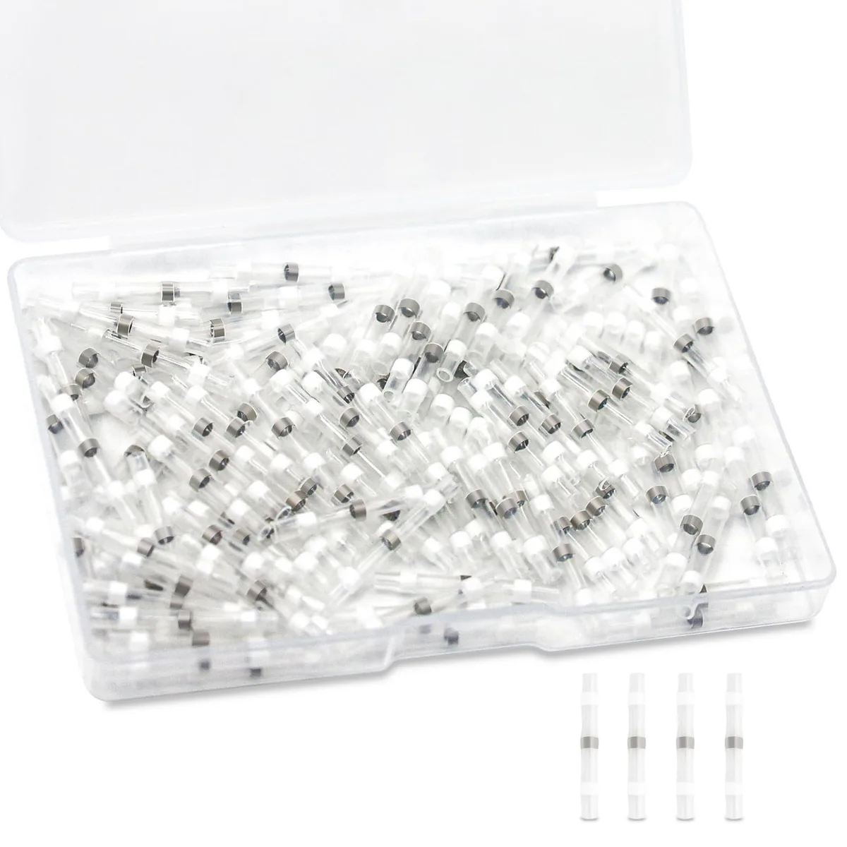 Box of 120 black solder-seal wire connectors for 26-24 AWG