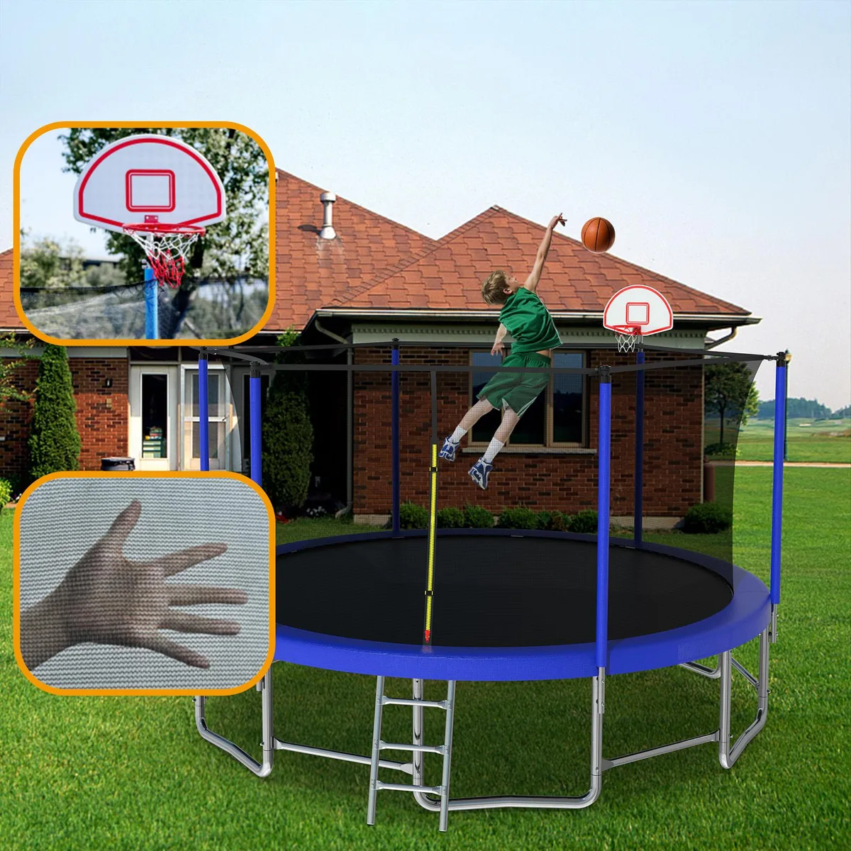 MERSCO MERSCO 15ft Outdoor Trampoline Blue — product photo