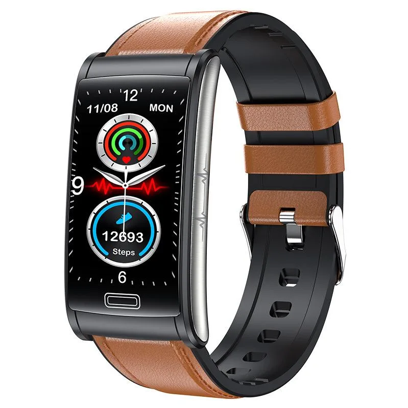 allentian allentian E600 Smart Bracelet Brown Medium 160G 15-21 Days Life Waterproof Amoled 29-35Mm — product photo
