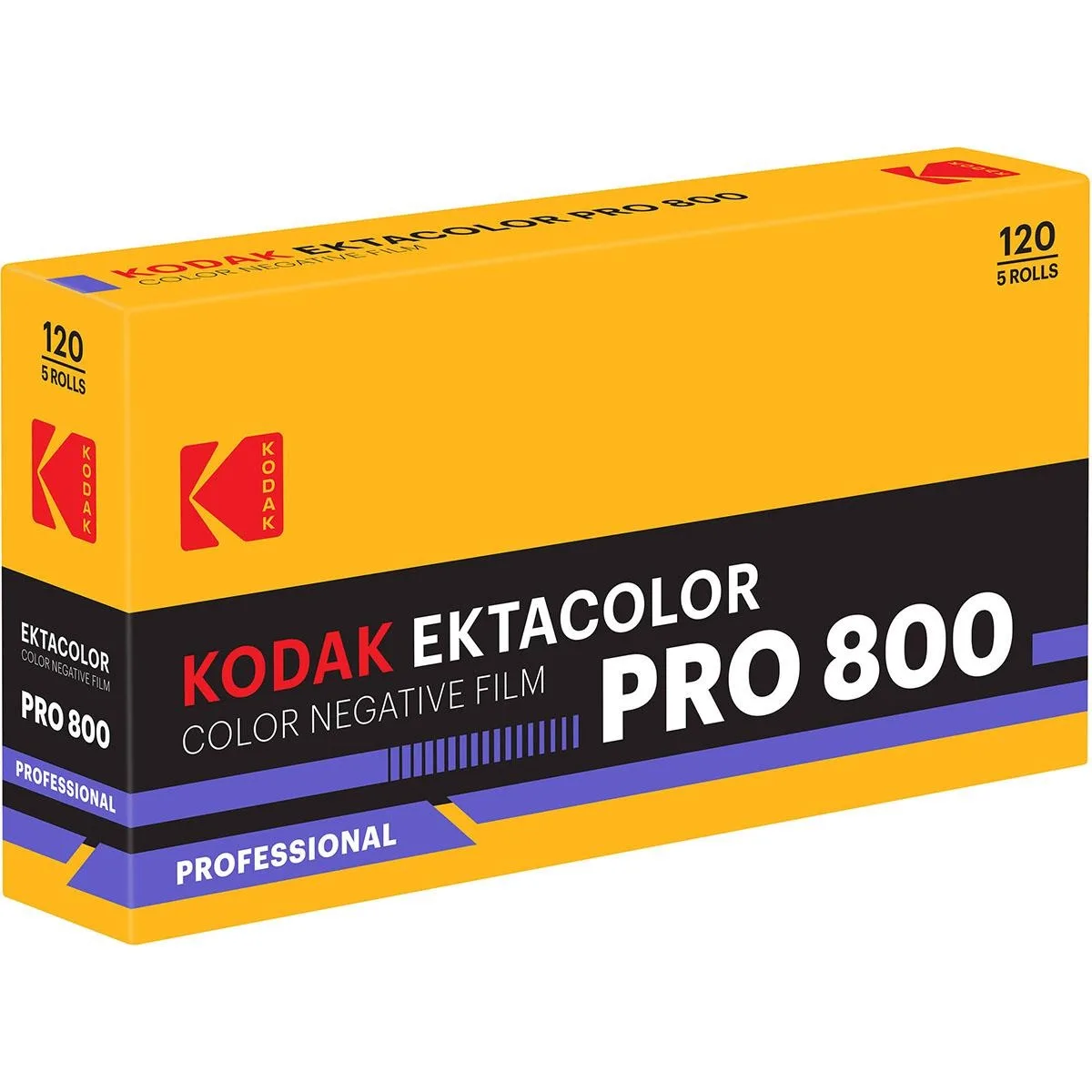 Kodak Kodak Ektacolor Pro 800 120 Color Negative Film 5-Pack 7519614 — product photo