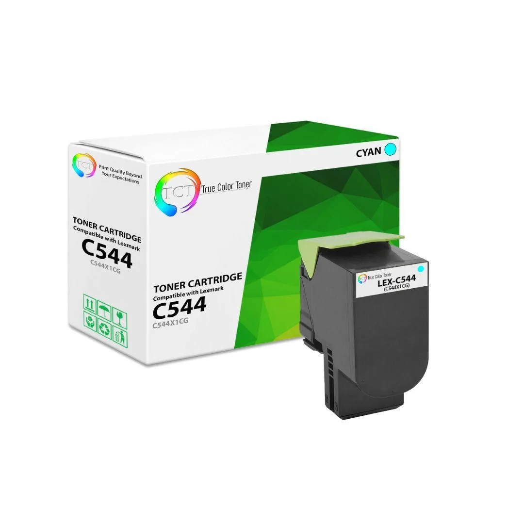 True Color Toner True Color Toner C544X1CG Cyan Standard Yield Toner Cartridge 4000 pages — product photo
