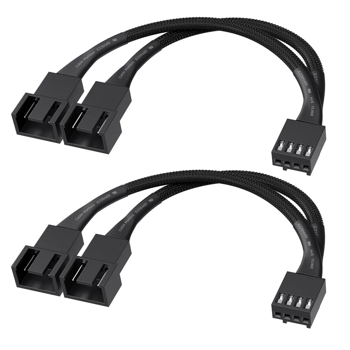  Cable Matters 104040 4-Pin PWM Fan Splitter 2-Pack 4 Inches — product photo