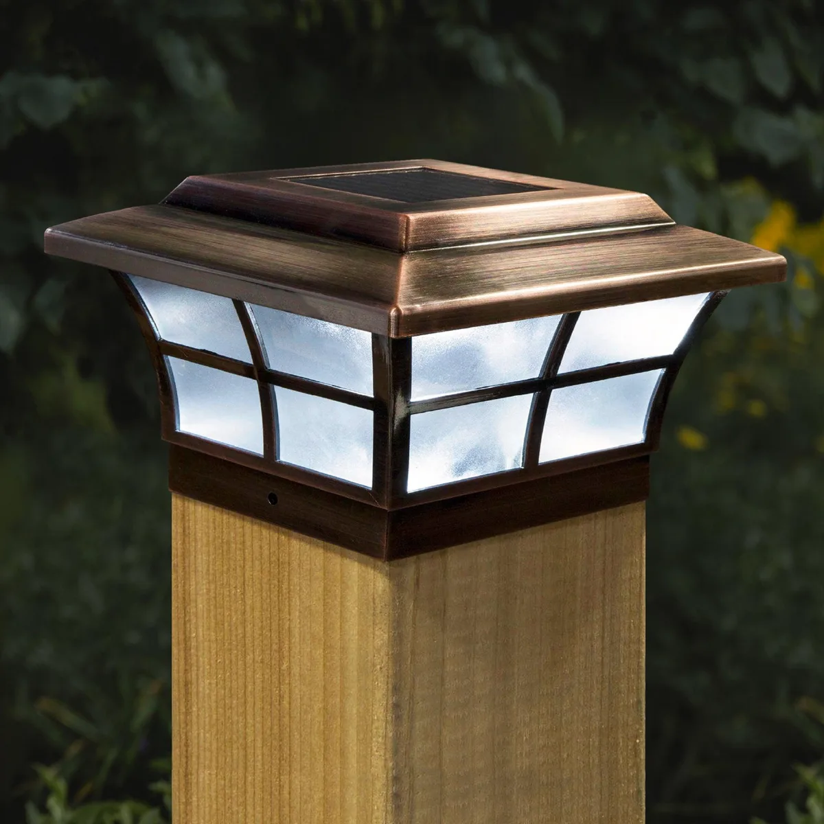 Classy Caps Mfg. Inc. Classy Caps Mfg. Inc. Prestige Copper Plated 6x6 Solar Post Cap 2 Pack — product photo