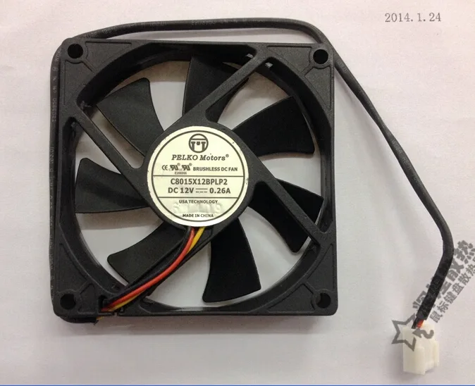 OEM Industries OEM Industries C8015X12BPLP2 80mm 3-pin ball-bearing fan — product photo