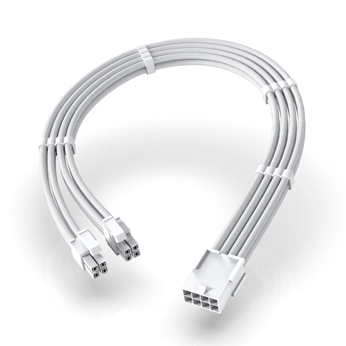  EZDIY-FAB EZDPI215-3 EPS 8-Pin Female to CPU 8-Pin (4+4) Extension Cable 30 cm White — product photo