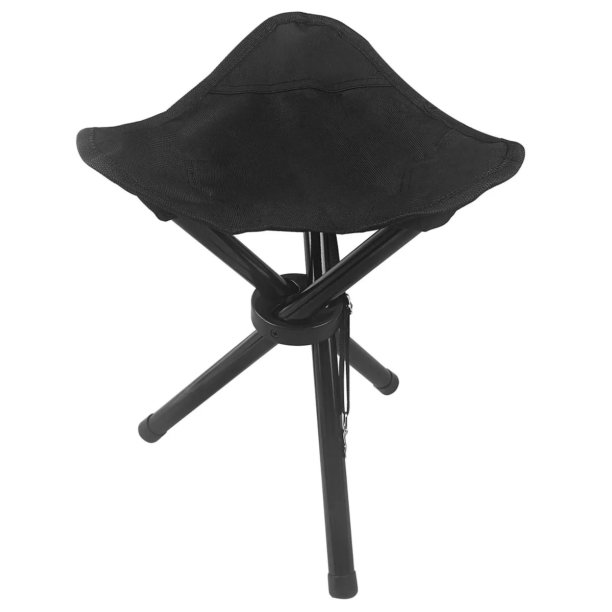  Baldwin Folding Camping Stool Tripod 10.63 in 12.8 in 220 lb Black — product photo