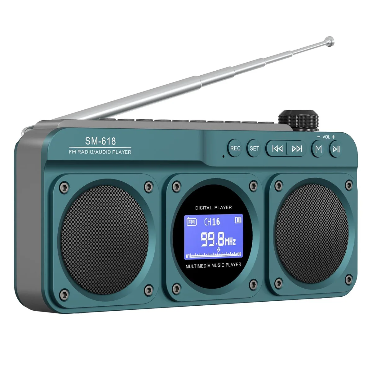 SEMIER FM Radio Bluetooth Speaker — product photo