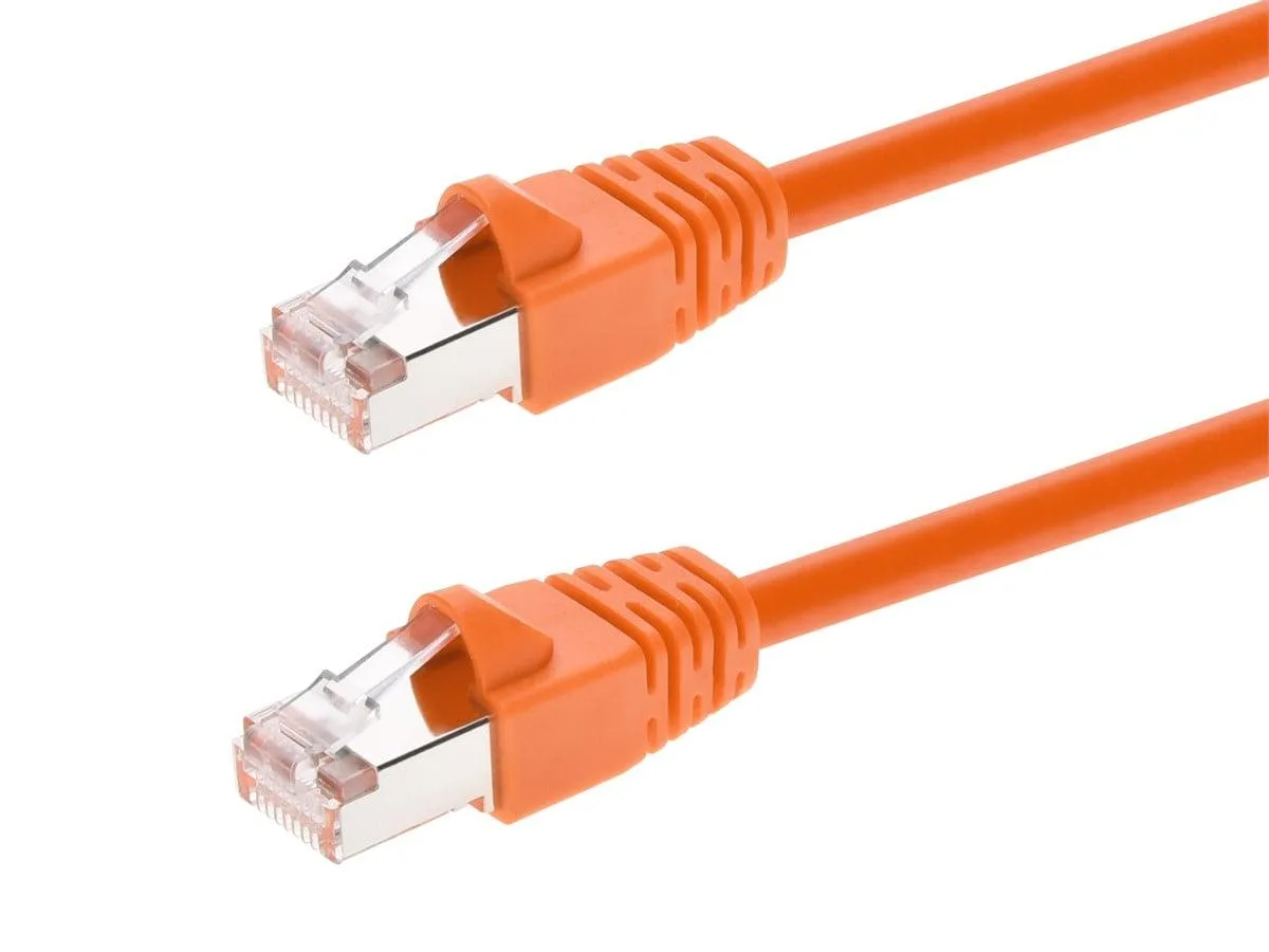 Monoprice Inc. Monoprice 124340 Cat6A Ethernet Patch Cable 0.9144m Orange 550MHz STP 26AWG — product photo