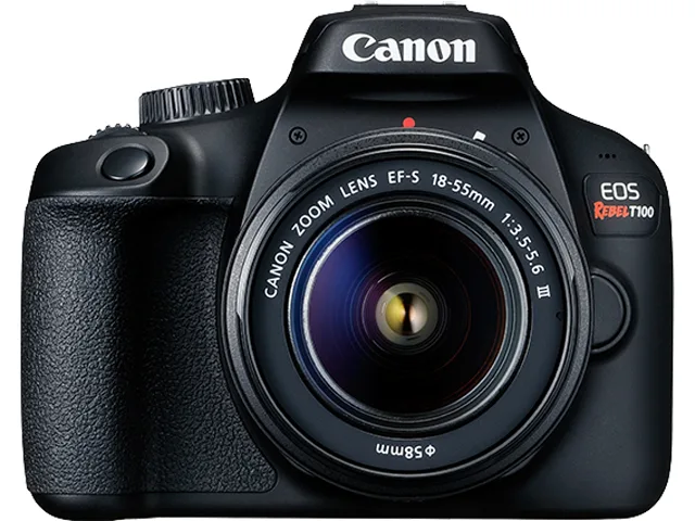 Canon Canon EOS Rebel T100 2628C003 18.0 MP dslr camera — product photo