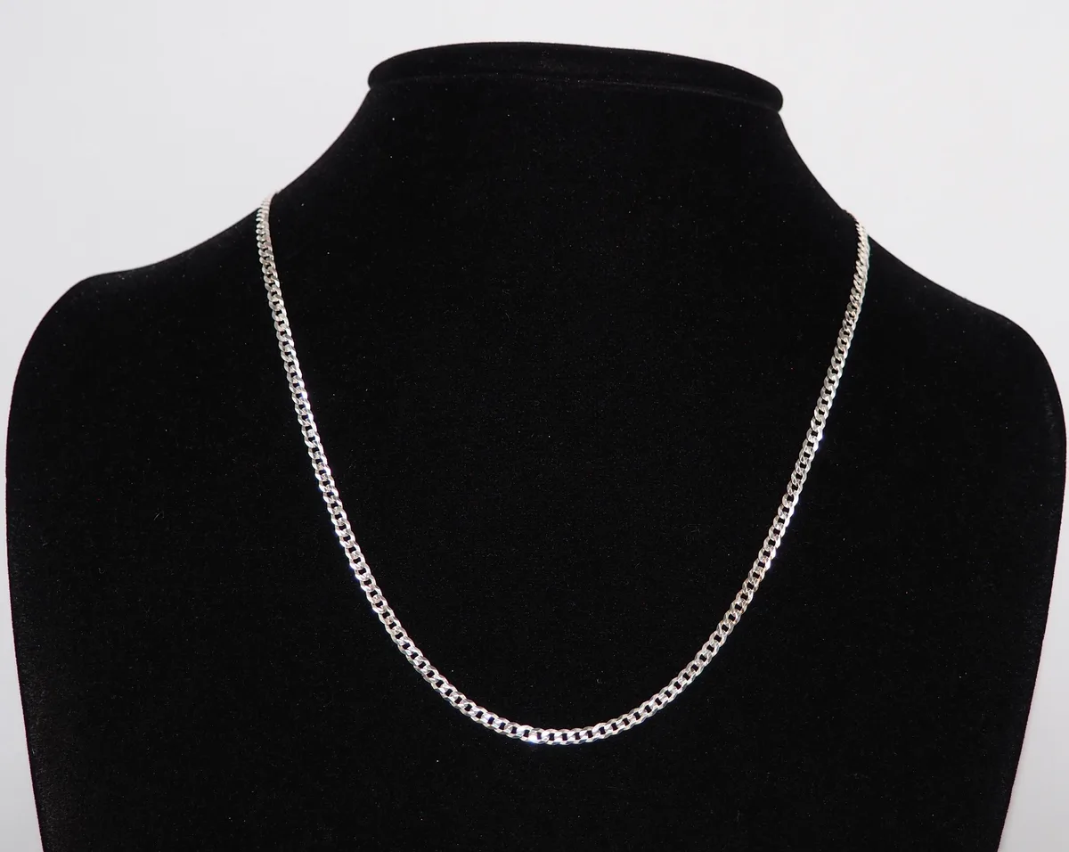 MST MST CURB080-20 20 Inch 3mm Flat Curb Chain Necklace — product photo