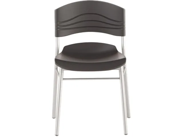 Iceberg Iceberg 64517 CaféWorks Stackable Office Chair Graphite/Silver 2-Pack — zdjęcie produktu