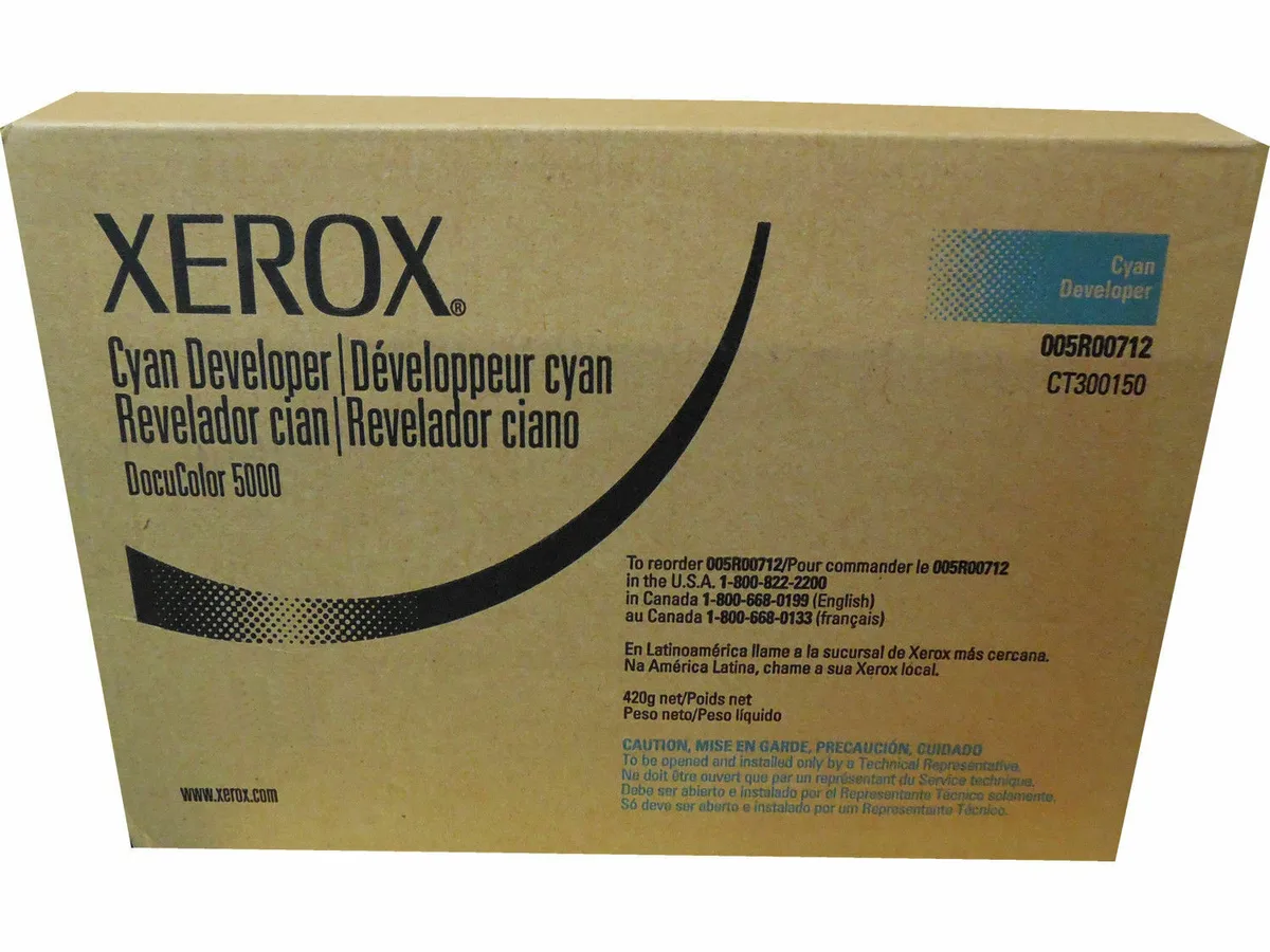 XEROX Xerox 005R00712 Cyan Developer 300000 Pages — product photo