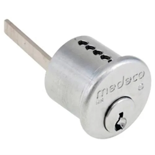 Medeco Medeco 10-0300-626-00 Satin Chrome Rim Cylinder Door Lock — product photo