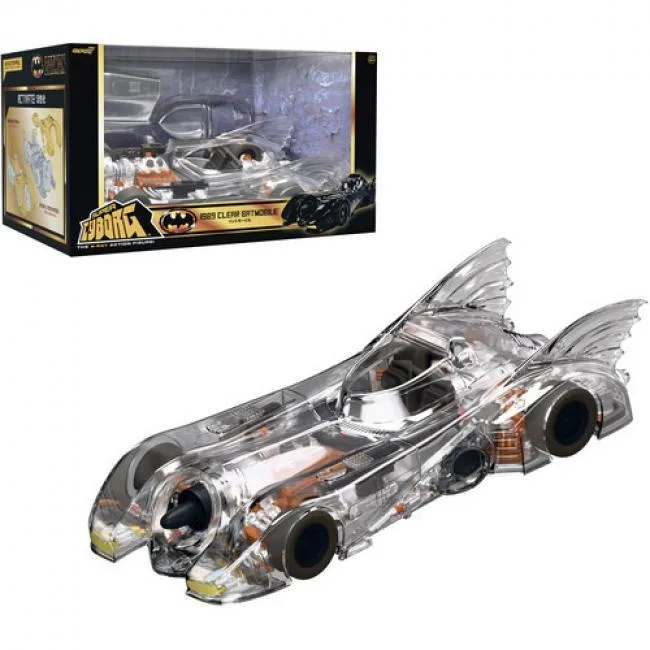 Super7 Super7 Batman 1989 Super Cyborg Batmobile Clear SC-BATM-07737 action figure — product photo