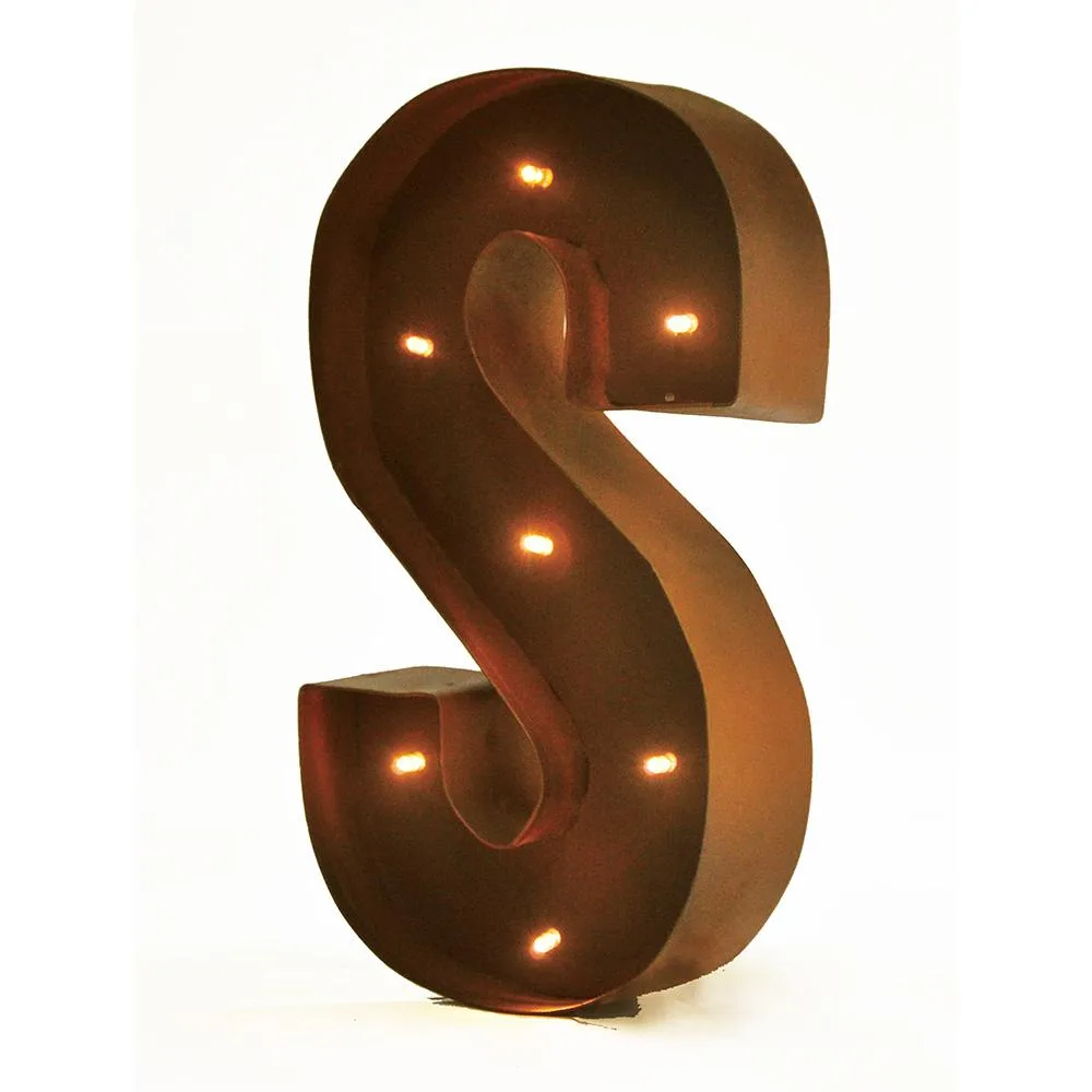 Vandue Corporation Vandue Corporation 11" LED Glow Letter S Brown-S — product photo