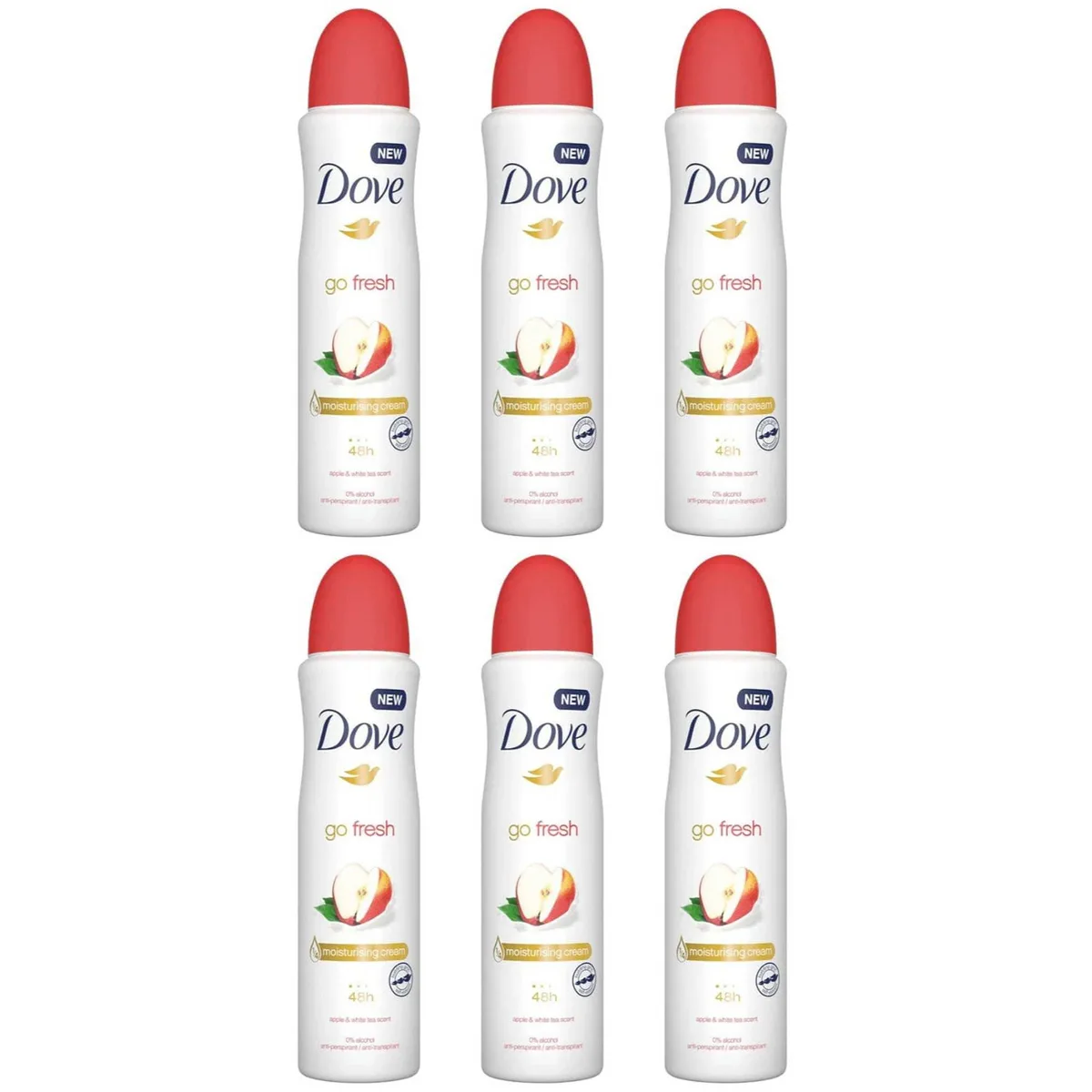 Dove Dove SKU-6PACK Apple White Tea 8.5 fl oz 6-Pack Skin Care — product photo