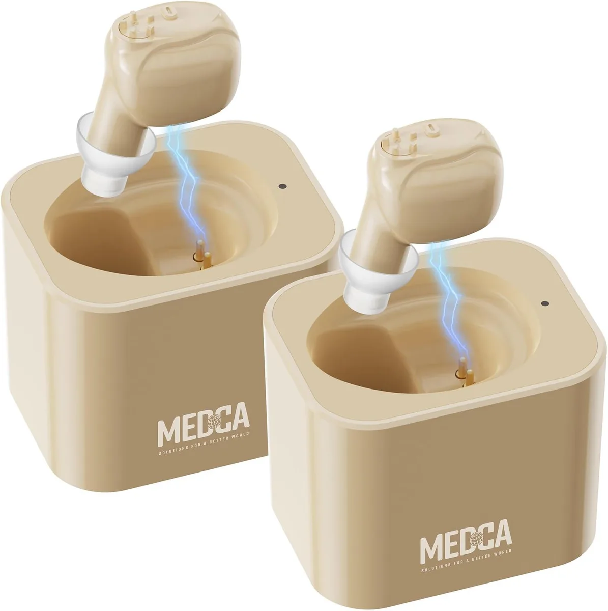 MEDca MEDca ITE Mini Ear Amplifier Rechargeable Microtron Set (1 Pair) — product photo