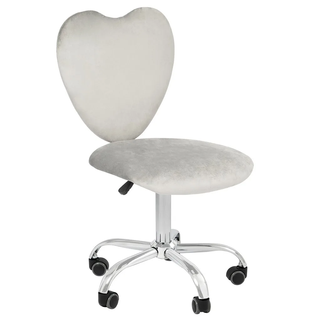Impressions Vanity Company Impressions Vanity Heart 360 Vanity Chair Cool Grey — product photo