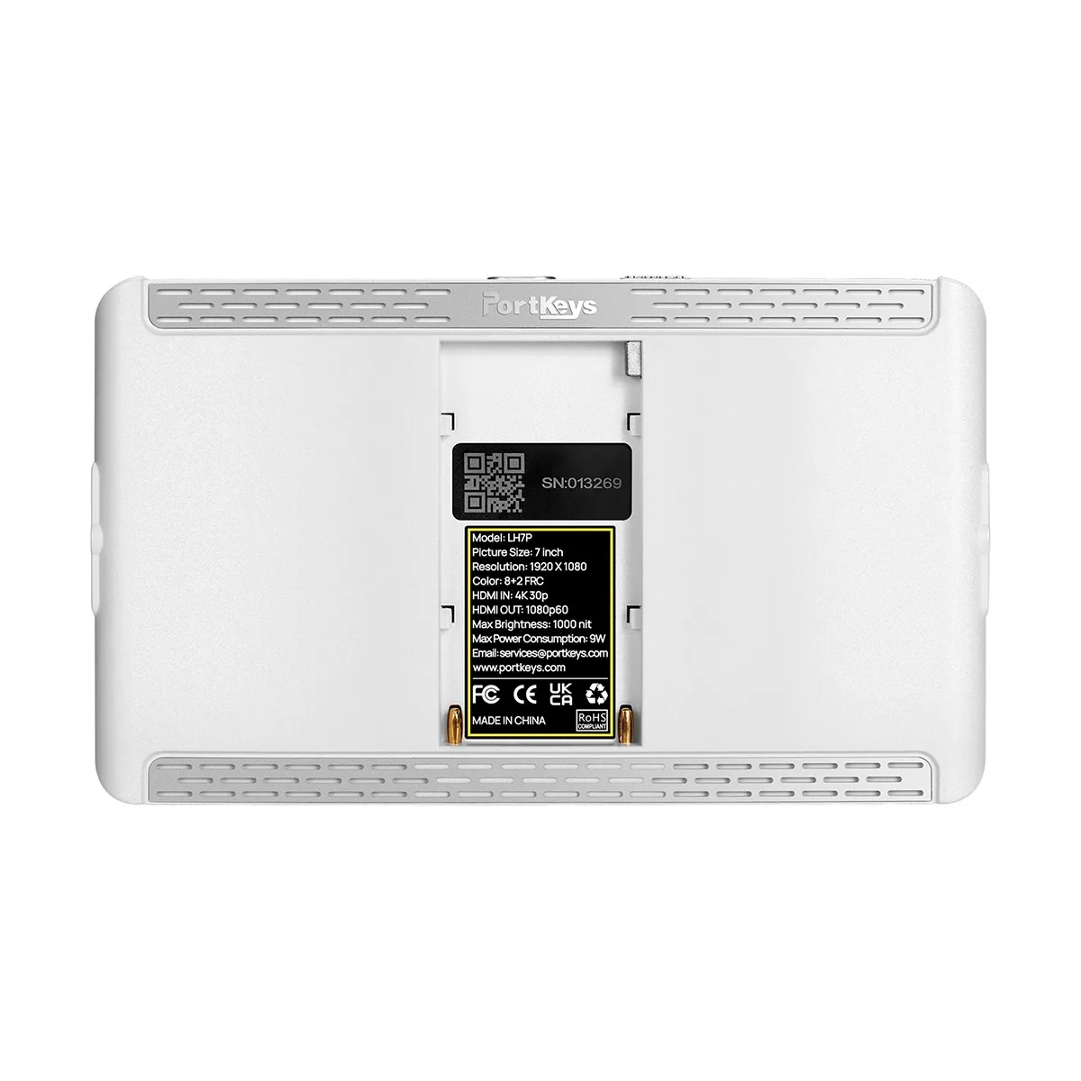 Portkeys Portkeys LH7P 7" Full HD High-Bright Touchscreen Monitor White — product photo