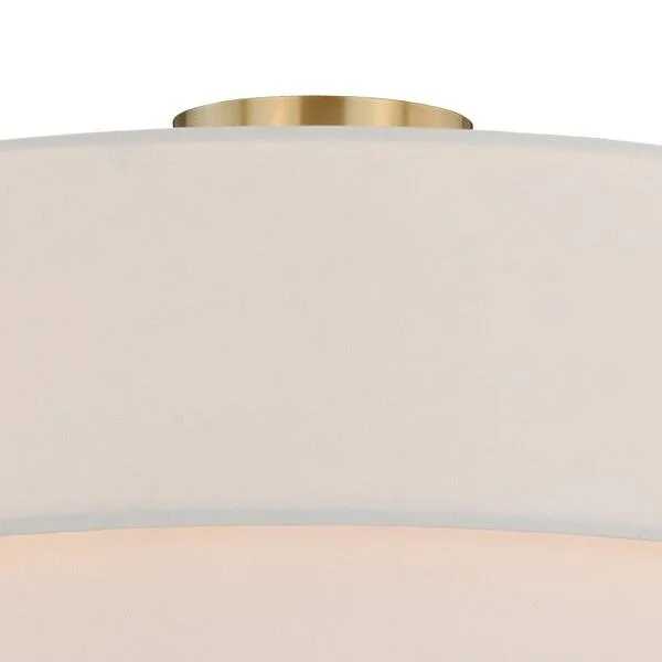 Vaxcel Vaxcel Burnaby 20.5-in Brass Semi Flush Mount — product photo