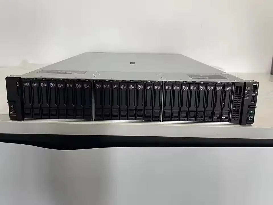 HPE HPE DL380 Gen11 12LFF CTO barebone server, 4-port Gigabit NIC, MR416i-O RAID, 2U rails — product photo