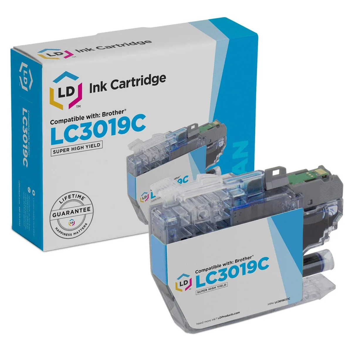 LD Products LD Products LC3019C Super High Yield Cyan Ink Cartridge 1500 Pages — product photo