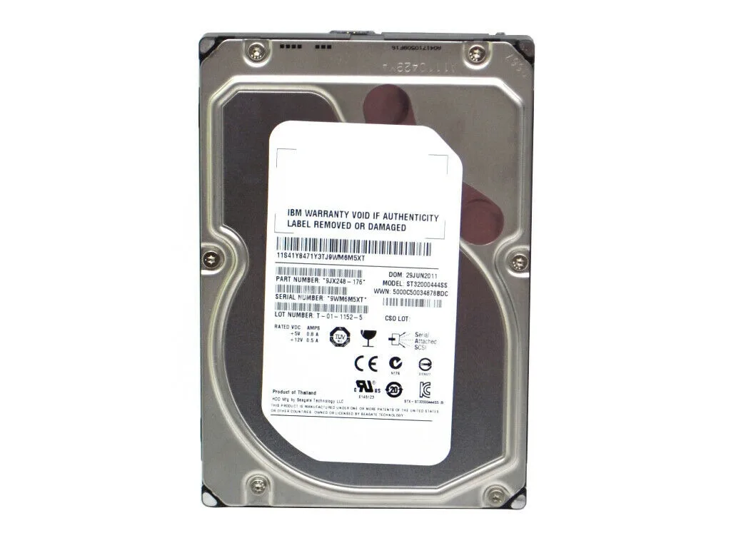 IBM IBM ST32000444SS Constellation ES 2 TB 3.5" 7200 RPM 16 MB SAS internal hard drive — product photo