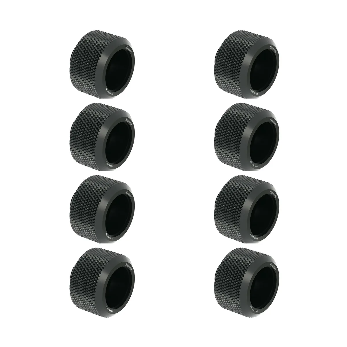 FormulaMod FormulaMod Hard Tube Fitting 16 mm OD G1/4 8 Pack Black — product photo