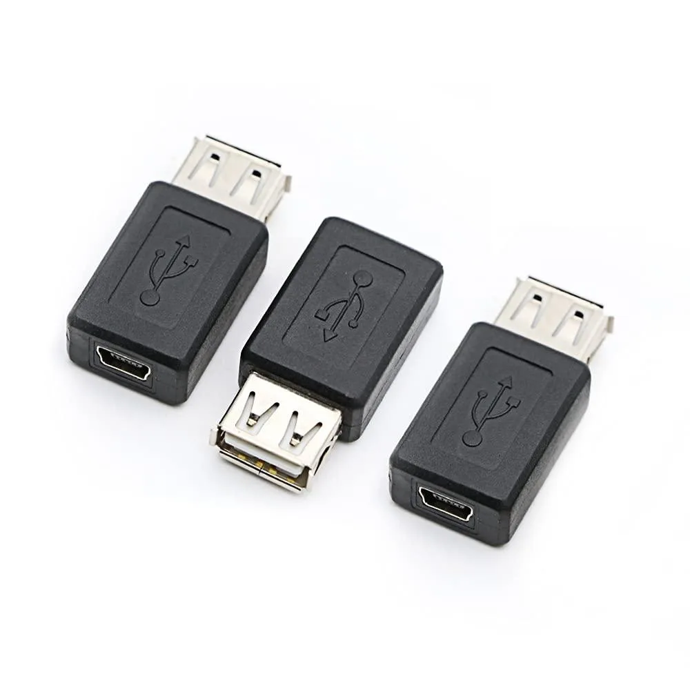 BUCIER BUCIER USB 2.0 A Female to Mini B 5 Pin Adapter 3 Pack — product photo