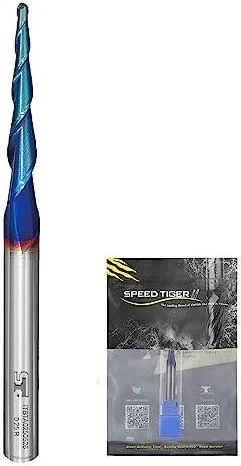 SPEED TIGER SPEED TIGER ITBTA0250526 carbide tapered end mill ball tip R0.25 1/4" shank 3" OVL pneumatic accessory — product photo
