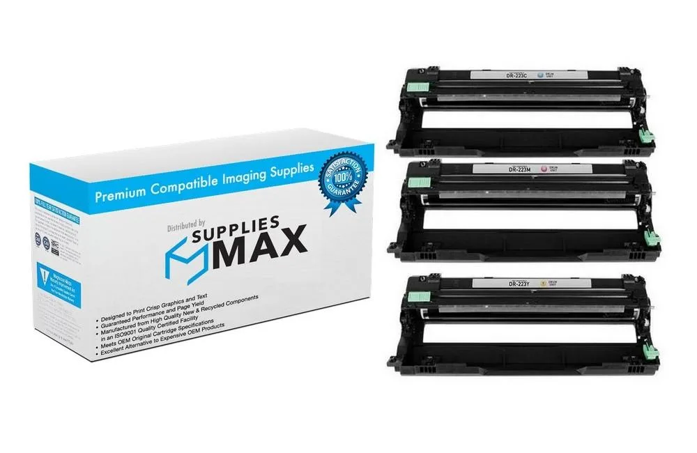 SuppliesMax SuppliesMax DR-223CMY Drum Unit Combo Pack C/M/Y 18000 pages — product photo