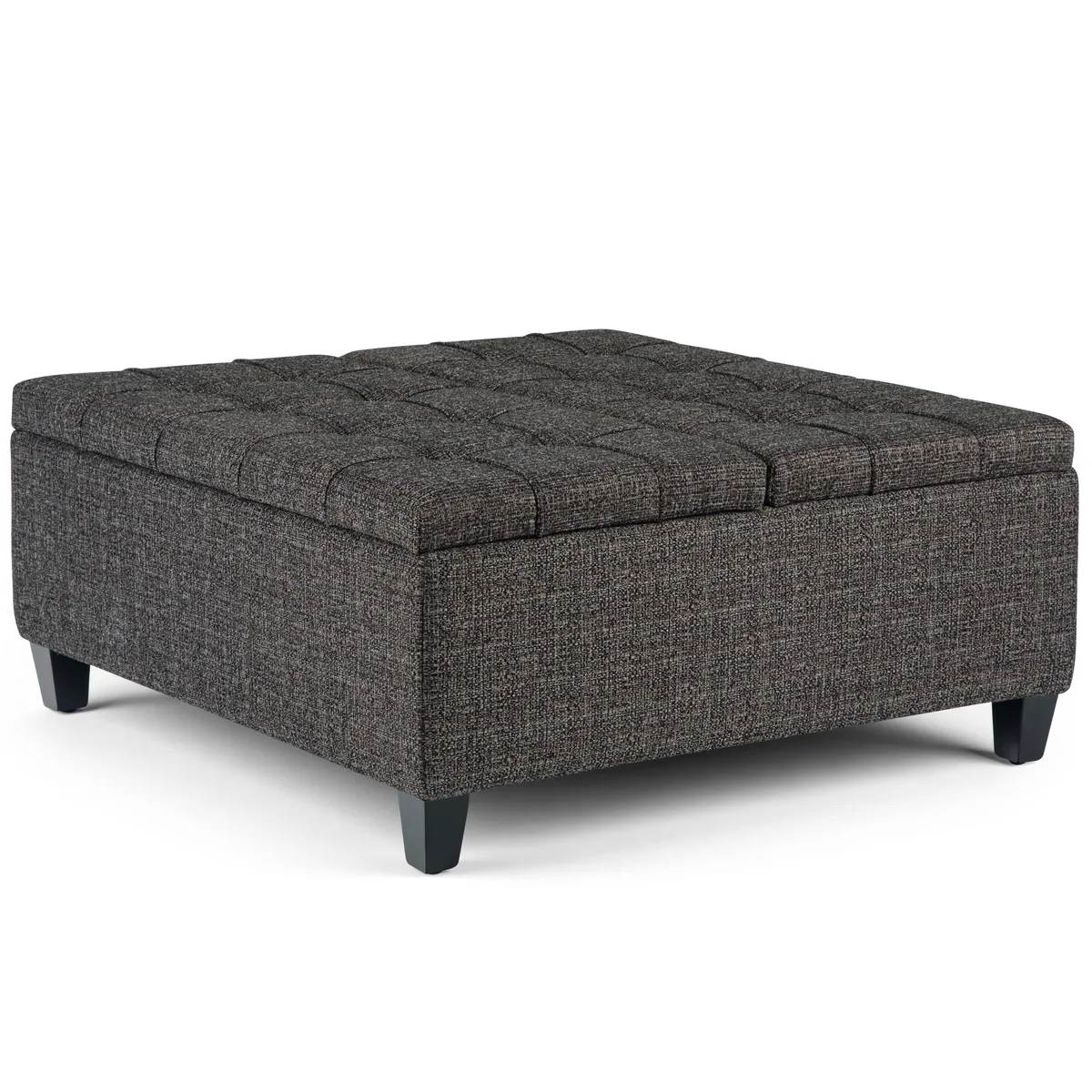 tuphen tuphen Harrison Coffee Table Storage Ottoman Ebony 36x36x16.5 — product photo