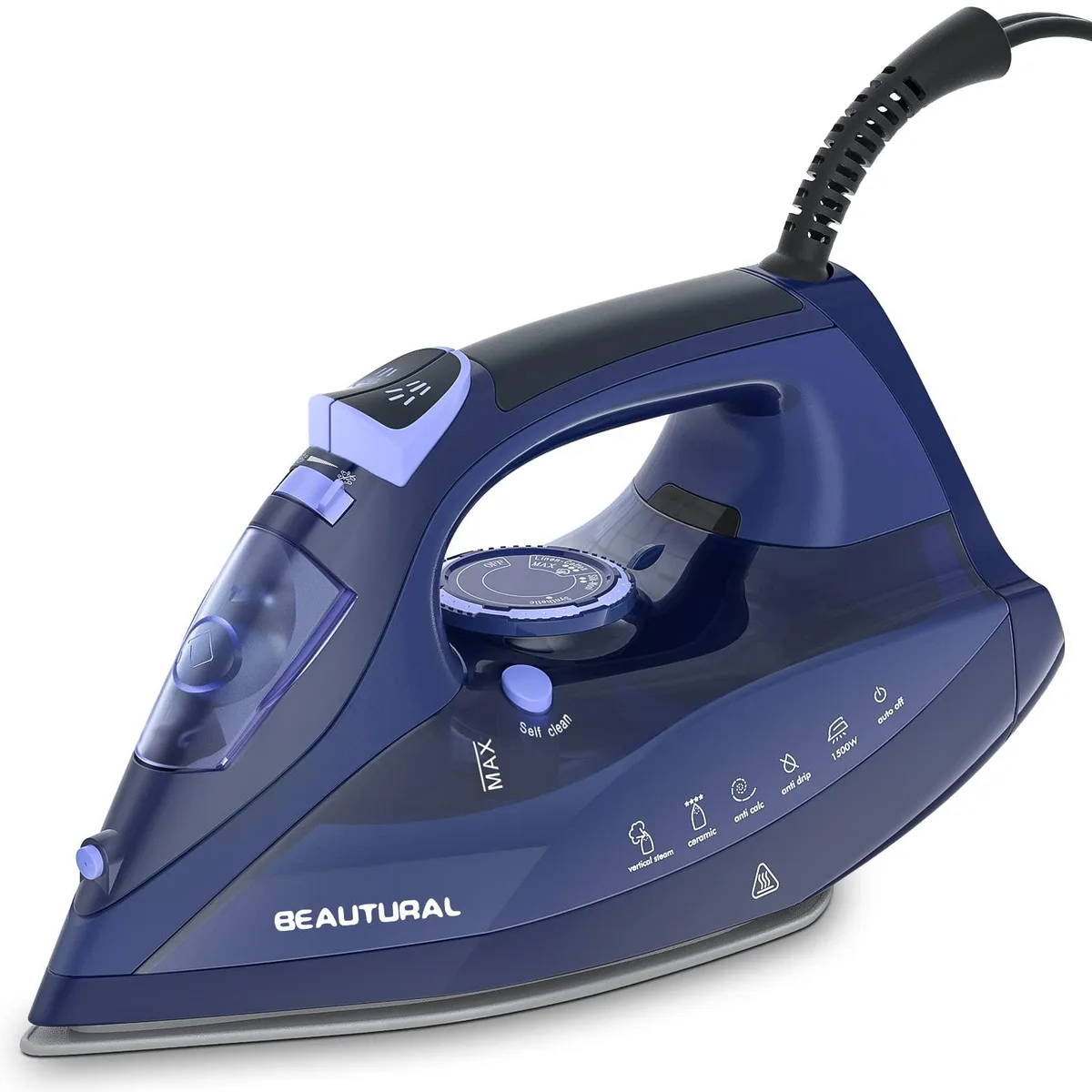  Beautural Steam Iron Blue 1500 W 120 V — product photo