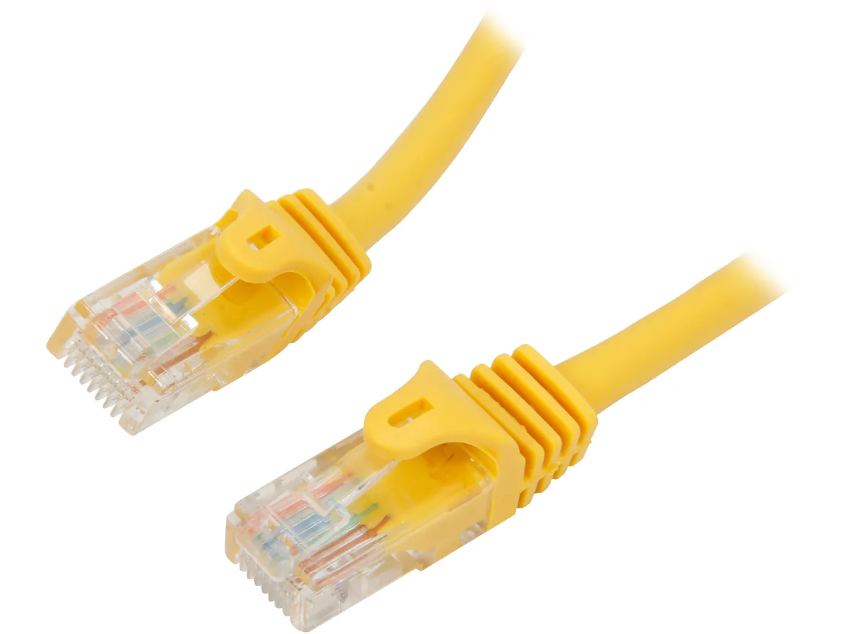 STARTECH STARTECH 45PATCH10YL 10 ft Cat5e Snagless RJ45 Yellow network ethernet cable — product photo