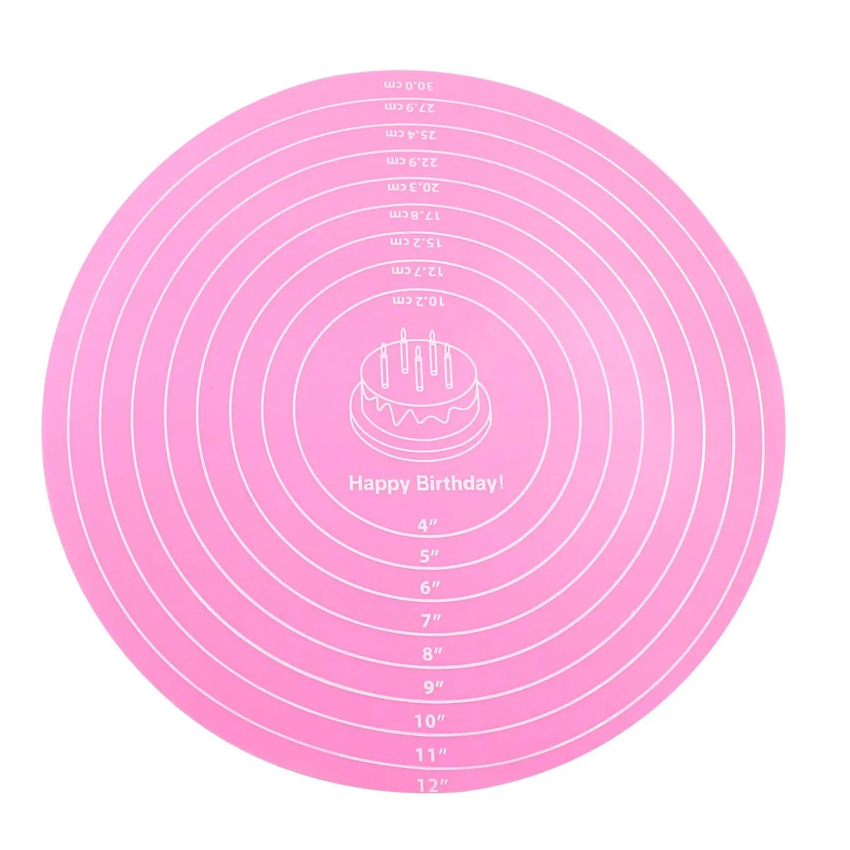  Hitefu HitefuA8022024111801 12 Inch Round Silicone Baking Mat Pink — product photo