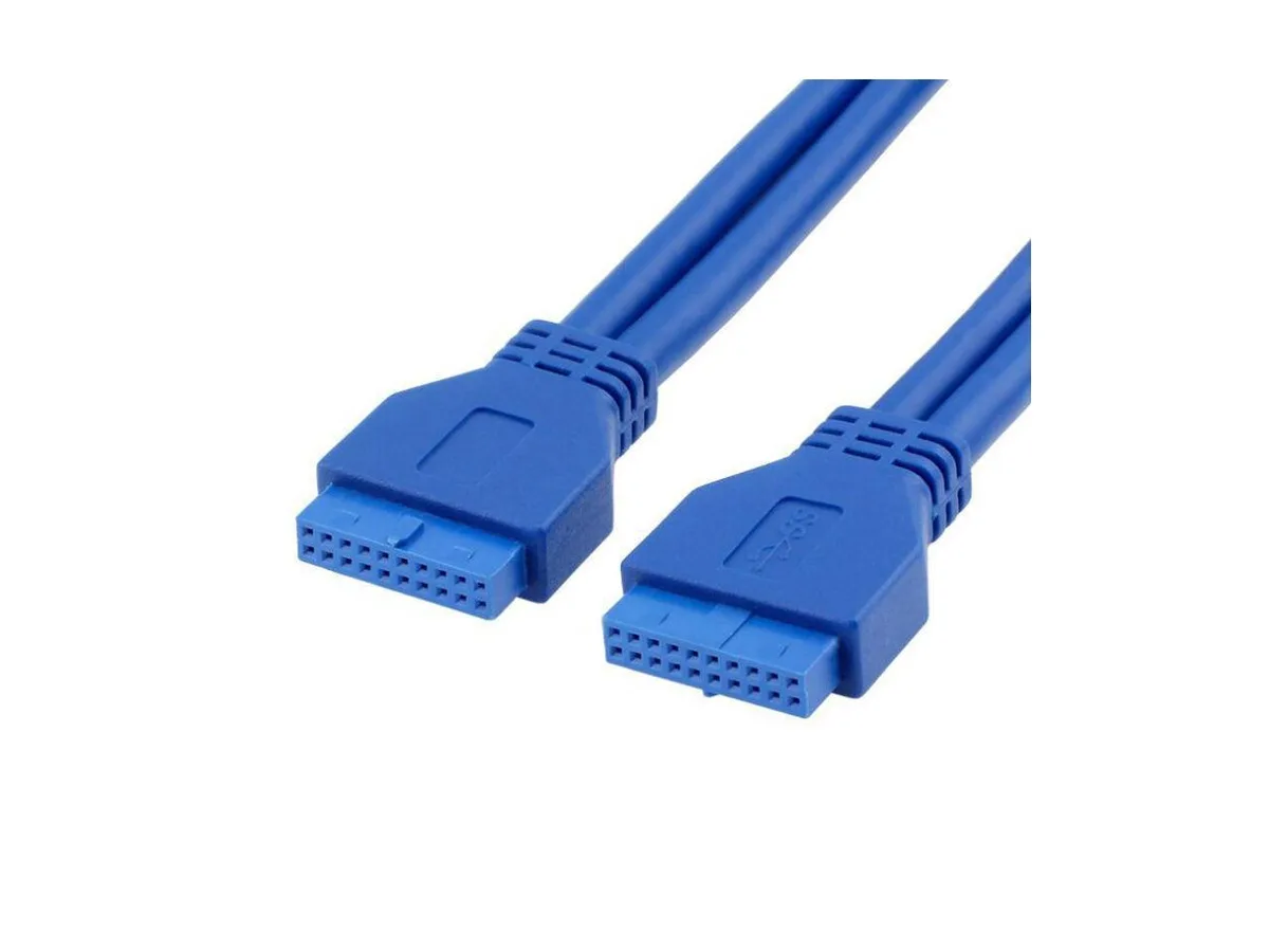 BUCIER BUCIER USB 3.0 19Pin Female to Female Extension Cable Blue 50cm — product photo