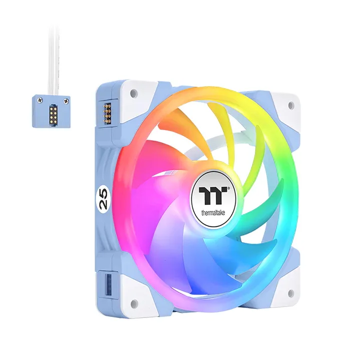 Thermaltake Thermaltake CL-F184-PL14BU-A Hydrangea 140mm ARGB case fan 3-pack — product photo