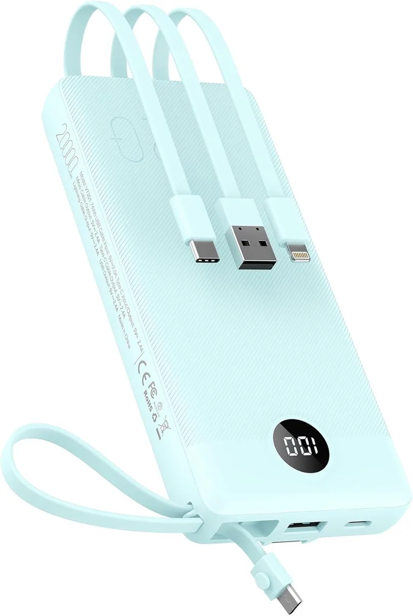 WOOJONG WOOJONG power bank built-in cables — product photo