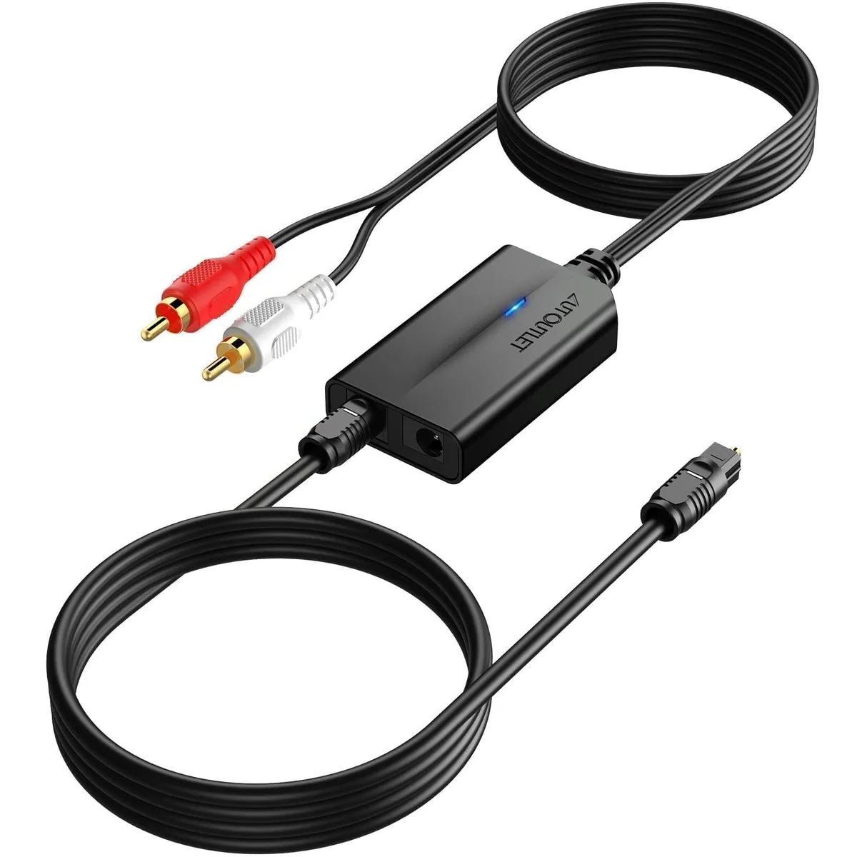 AUTOUTLET EFU058 192kHz Optical to RCA DAC Converter Cable 2.1m — product photo