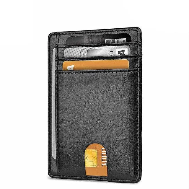 The Perfect Part The Perfect Part Slim Wallet RFID Blocking Black PU Leather 8 Slots — product photo