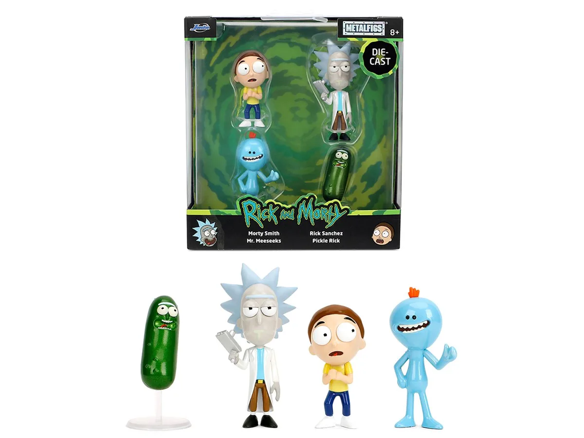 Jada Jada Rick and Morty Metalfigs 4-Pack 2.5in — product photo