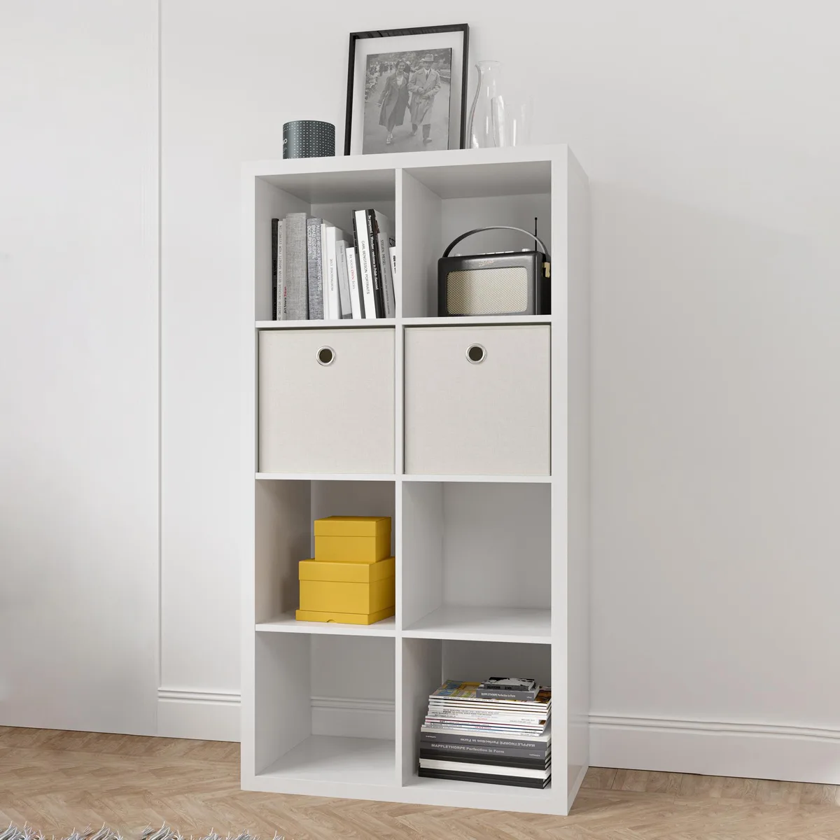 tuphen tuphen Smart Cube 8-Cube Organizer White 29.92"W 15.35"D 57.52"H Decorative Shelving — product photo