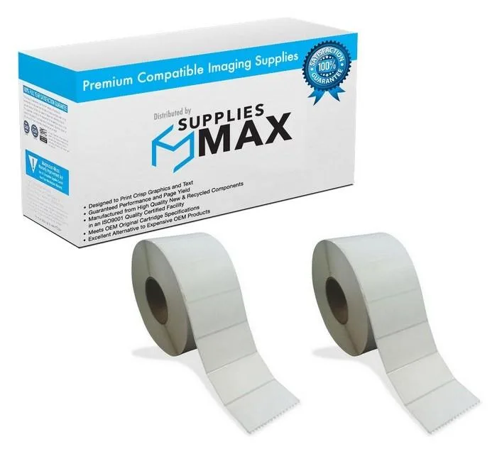 SuppliesMax SuppliesMax Zebra DTL4X2_2PK Direct Thermal Labels 2 Pack 735 Yield — product photo
